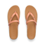 Vista Carmen women's sandals top view facing up, pink straps with molded footbeds for comfort and arch support.