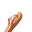 Vista Carmen women's sandal facing right showing the front straps and textured cushion footbed for beach comfort and durability