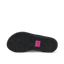 Santa Ana women's sandal sole facing up, showing detailed tread with pink REEF logo, designed for comfort and beach use.