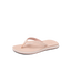 Ojai Classic Slim sandal facing left, close-up of cushioned arch support in blush suede, beach-inspired comfort design.