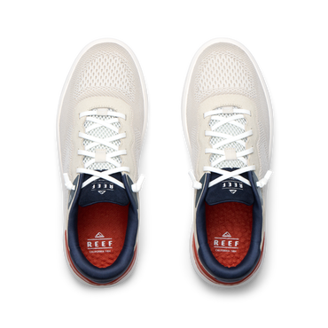 Shoreline Del Mar - Tan/White/Navy - Top View