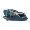 Pair of Cruiser sandals in midnight navy facing left, showing top and sole with anatomical arch support and cushioning