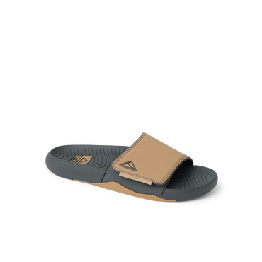 Phantom Slab men's slide sandal facing left, featuring soft-rebound cushioning and anatomical arch support.