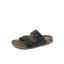 Phantom Tradewind men's black sandals facing right with double straps, cushioned sole, and arch support for beach comfort.