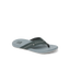 Cushion Phantom 2.0 men’s right-facing sandal with ash grey cushioned footbed and black strap, comfort-focused design.
