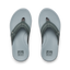 Top-down view of the Cushion Phantom 2.0 men's sandals in ash grey, featuring soft-rebound cushioning and anatomical arch support.