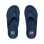 Offshore men's navy blue flip flops top view, surf-inspired comfort with anatomical arch support and cushioned footbed.