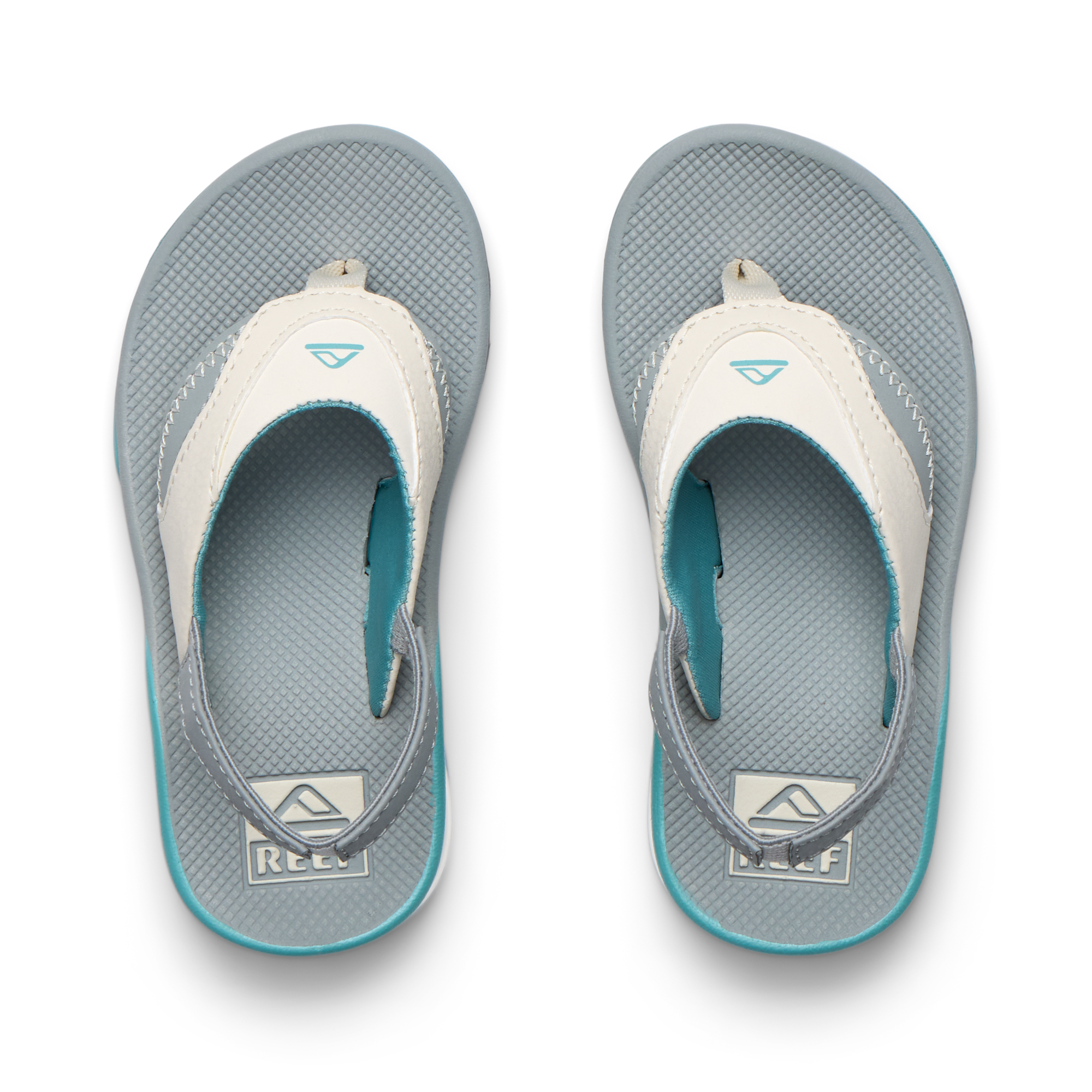 Little Fanning - Tan/Grey/Blue - Top View