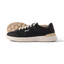 Side view of Shoreline Palisades black women's sneaker with anatomical arch support and soft cushioning outsole visible behind.