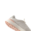 Shoreline Palisades women's sneaker facing left, close-up of midsole and heel with soft-rebound cushioning.