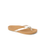 Vista Ivy women's right-facing sandal with soft gold straps, anatomical arch support, and cushioned sole for beach comfort.