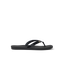 Solaye black women's flip flop sandal facing left with soft-rebound cushioning and anatomical arch support for comfort.