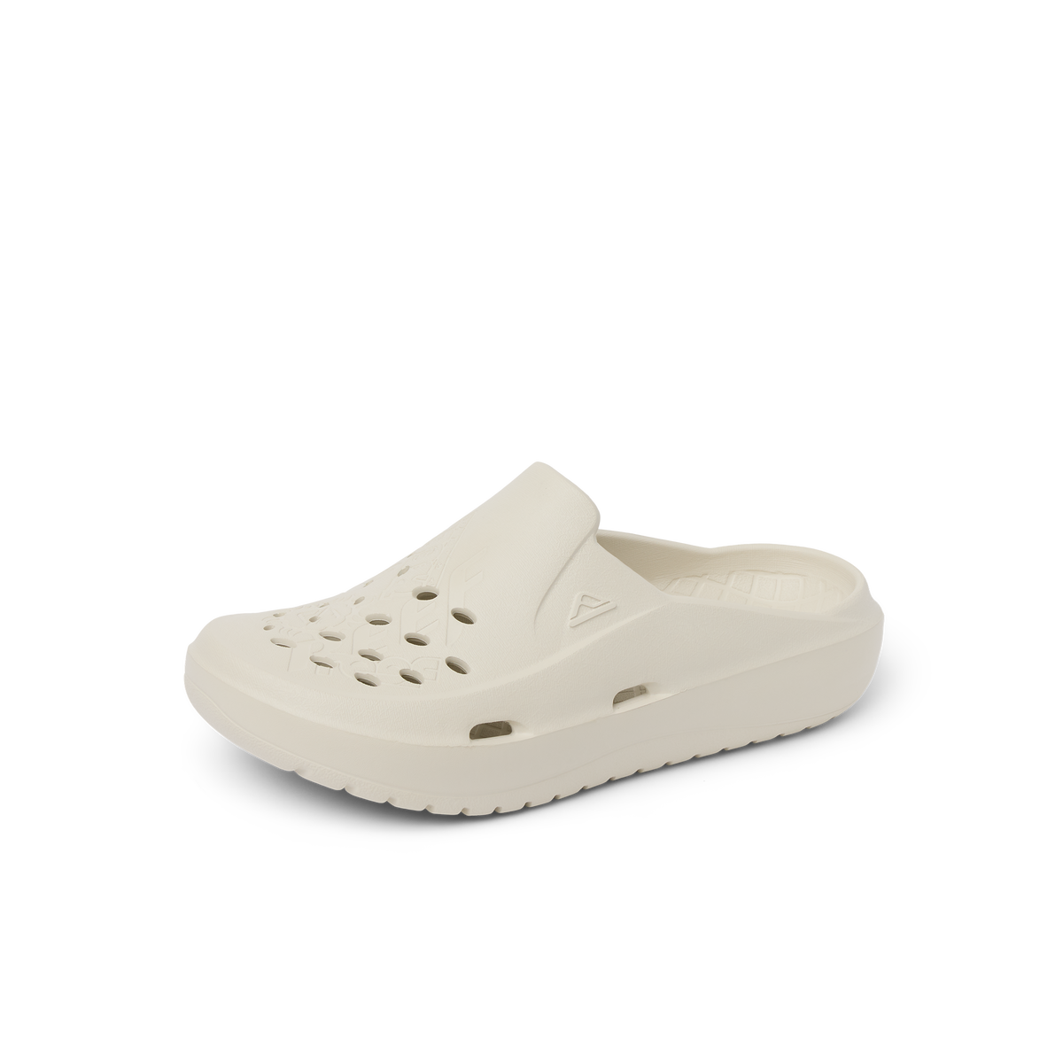 Glider water friendly slip on shoe facing left with perforated upper and cushioned footbed