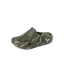 Glider men's right-foot clog facing left, camo marble pattern, soft cushioning and anatomical arch support for comfort.