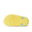 Little Totally Beachin left shoe sole view with palm tree design, water-friendly materials, and anatomical arch support