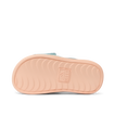 Little Salty Slide for girls showing the bottom sole facing up, highlighting durable, water-friendly comfort features.