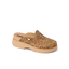 Vista Skye leopard print platform clog facing right with cushioned footbed and arch support