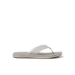 Nox men's right-facing flip flop in greige with soft-rebound cushioning and anatomical arch support for beach comfort.