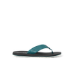 Nox men's right-facing sandal with teal straps and black cushioned sole, surf-inspired comfort for beach and everyday wear