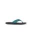 Nox men's right-facing sandal with teal straps and black cushioned sole, surf-inspired comfort for beach and everyday wear