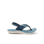 Little Santa Ana boys’ blue sandal facing left with adjustable strap, anatomical arch support, and cushioned sole.