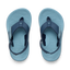 Top view of Little Santa Ana boys' sandals in blue with anatomical arch support and soft cushioning for comfort.