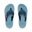 Top view of Kids Santa Ana blue sandals for boys, showing soft-rebound cushioning and anatomical arch support.