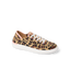 Kids Neptune left-facing sneaker with leopard print, white sole, and comfort features for active beach lifestyles.