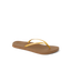 Cushion Slim women’s sandal facing right, golden apricot straps, lightweight with soft-rebound cushioning and arch support.