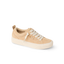 Lay Day Dawn women's tan sneaker facing left, showing side and top with soft-rebound cushioning and arch support