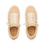 Lay Day Dawn women's tan sneakers top view showing laces and cushioned footbeds, beach-inspired comfort by REEF.