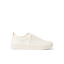 Lay Day Dawn white sneaker for women, right side view, water-friendly with anatomical arch support and soft cushioning.