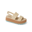 Water Vista Higher women's sandal facing right, with cushioned arch support and a beach-inspired platform sole.