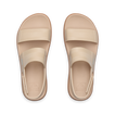 Top view of Water Vista Higher women's sandals in sand blue haze, water-friendly with soft cushioning and arch support.