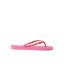 Seaside Twist women's pink sandal facing right with soft cushioning and anatomical arch support, beach-inspired comfort design.
