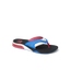 Fanning men's flip flop facing left, with cushioned footbed, anatomical arch support, and water-friendly materials.