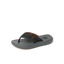 Cruiser men's sandal facing right, showing soft-rebound cushioned footbed and arch support in dark colors