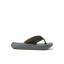 Cruiser men’s flip flop facing left, showing cushioned footbed and soft arch support in black and brown colors.