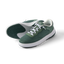 Shoreline Del Mar men's green sneaker facing right, close-up on front with breathable mesh and cushioned sole for comfort.
