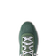 Top view close-up of the green Shoreline Del Mar sneaker with white laces, featuring breathable mesh and comfort-focused design.