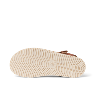 Kids Cali Coastin sandal shown from the bottom, with its wavy textured sole facing the viewer