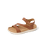 Little Cali Coastin water friendly sandal facing left with cushioned footbed and velcro strap for beach days