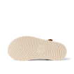 Little Cali Coastin water friendly sandal outsole viewed from below with toe facing right and wavy traction pattern