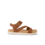 Little Cali Coastin water friendly sandal facing right with cushioned footbed and adjustable strap
