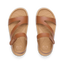 Little Cali Coastin brown water friendly sandals viewed from above, toes facing upward
