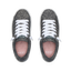 Top view of Neptune Alana women's sneakers with denim cheetah print, cushioned footbeds, and white laces facing forward.