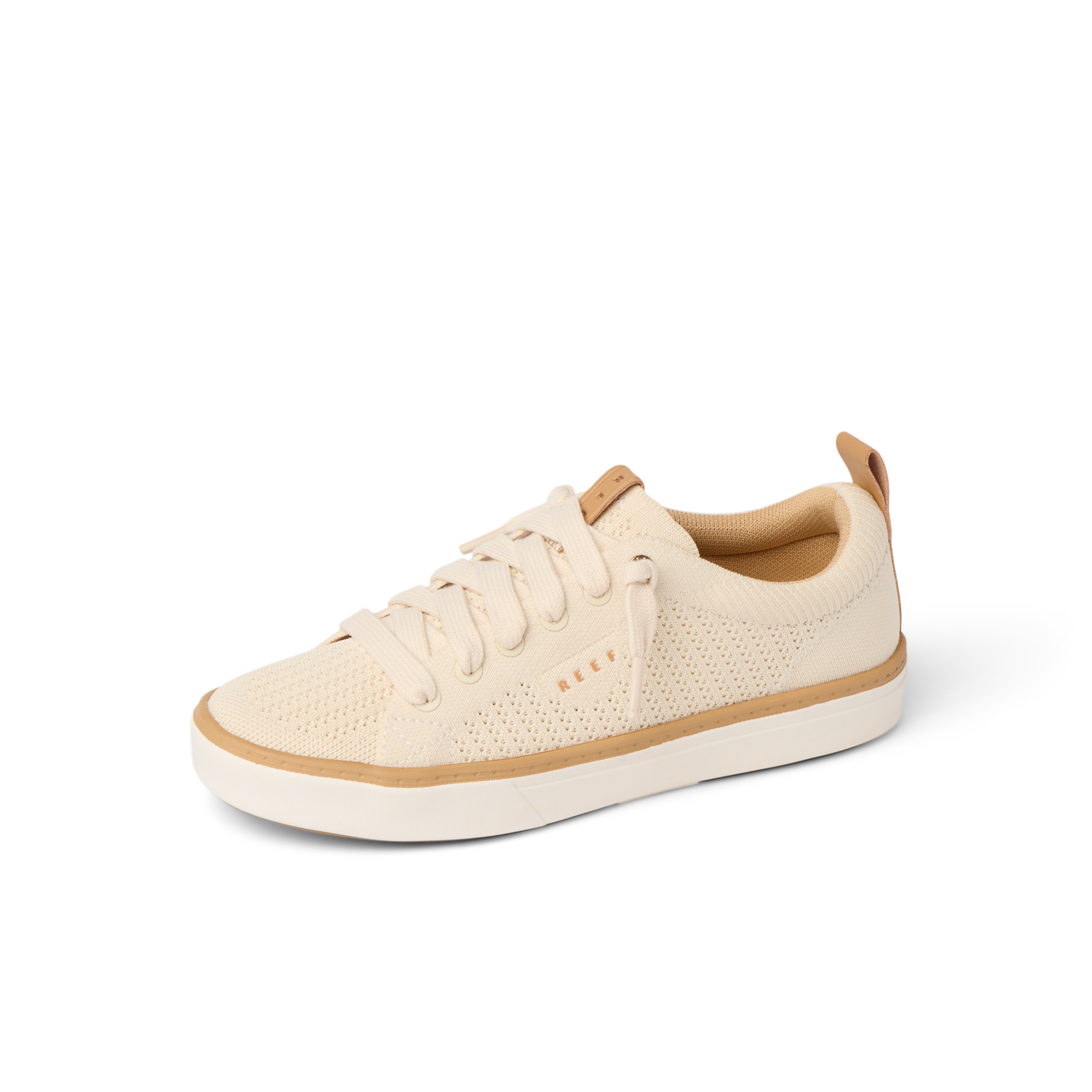 Lay Day Lite women's sneaker facing right, breathable knit upper with soft-rebound cushioning and arch support for all-day comfort.
