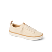 Side view of Lay Day Lite women's sneaker in beige with knit upper, lace-up, comfort features, and surf-inspired design.
