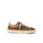 Lay Day Lite sneaker for women, right side view, leopard print, lightweight, cushioned, anatomically supported shoe.