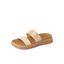 Vista Luxe Thea sandal facing left, showing front and side straps with anatomical arch support and soft cushioning.